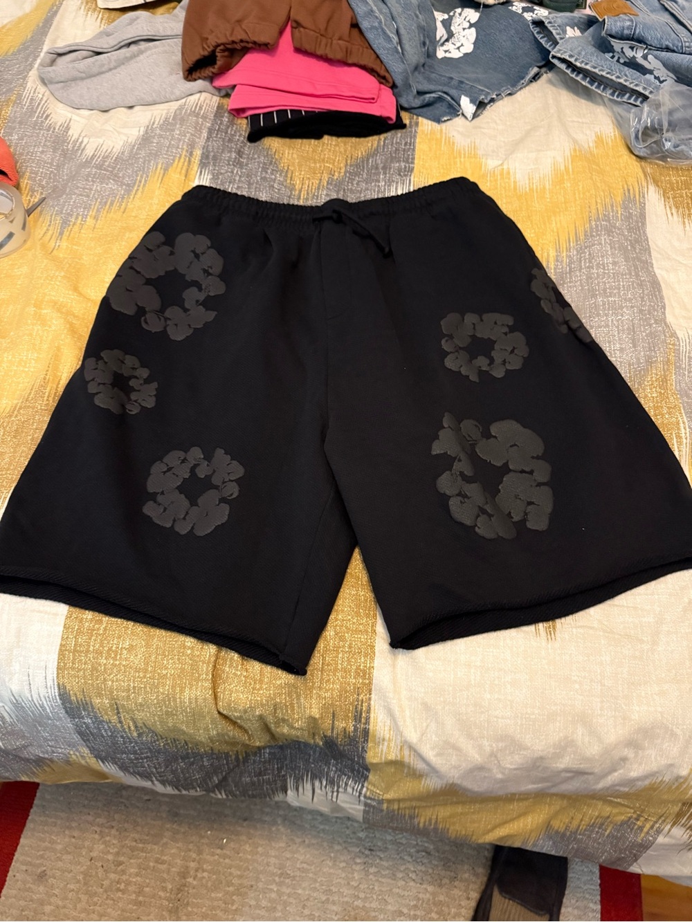 Denim Tears Monochrome Black Men’s Shorts Size XL